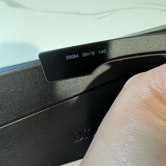 CHRISTIAN DIOR ID2 TURTLE TORTOISE BLACK AUTHENTIC SUNGLASSES 08684 OVERSIZED - Picture 4 of 12